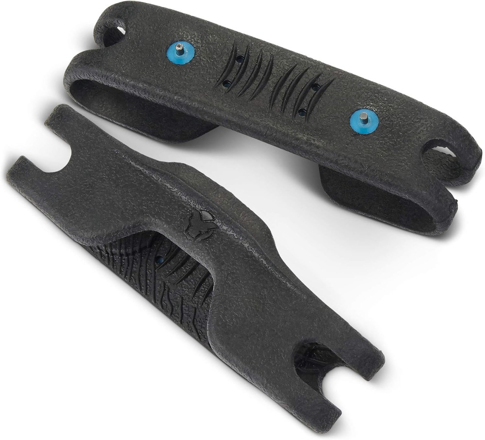 Quick Trax Studded Traction Shoe Bands (1 Pair), Black