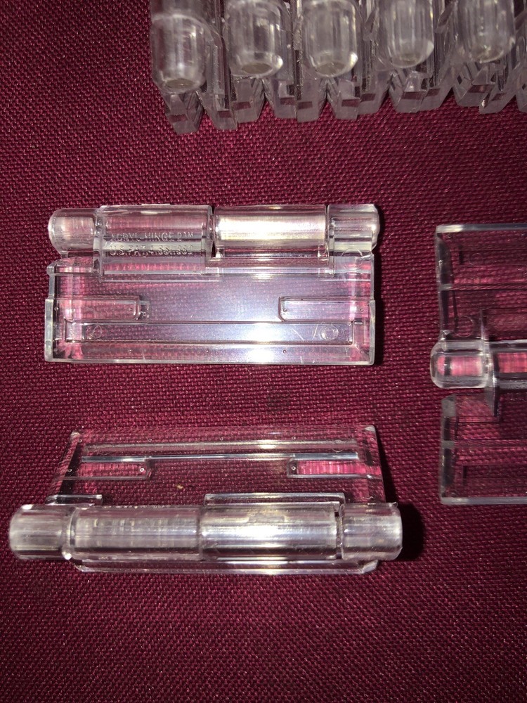 Acrylic Plastic Hinge 1-3/4" X 1-1/2" *10 PACK* Clear