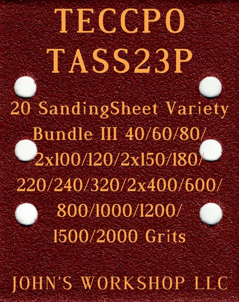 TECCPO TASS23P - 17 Different Grits - 20 Sheet Variety Bundle III