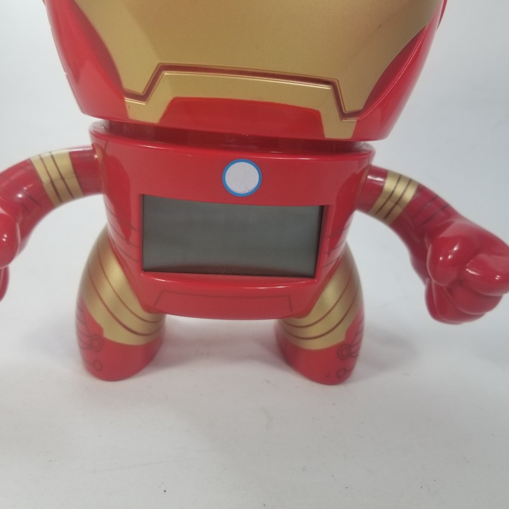 Marvel Iron Man Alarm Clock Digital Red Gold