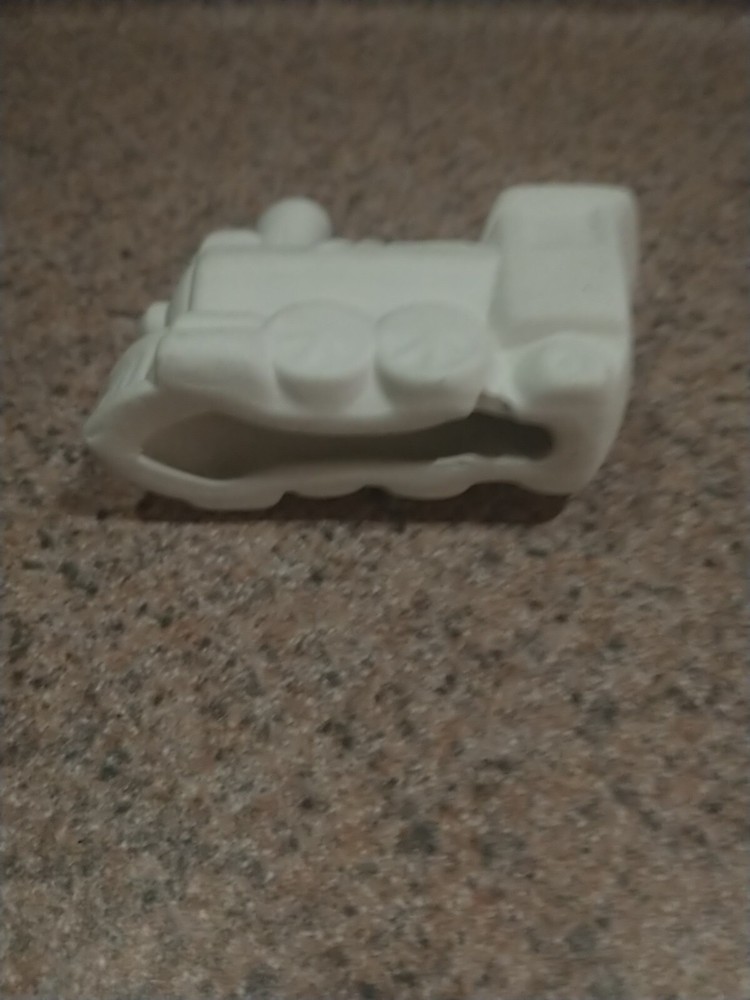 Vtg Steam Engine Train Ready To Paint White Bisque Unpainted