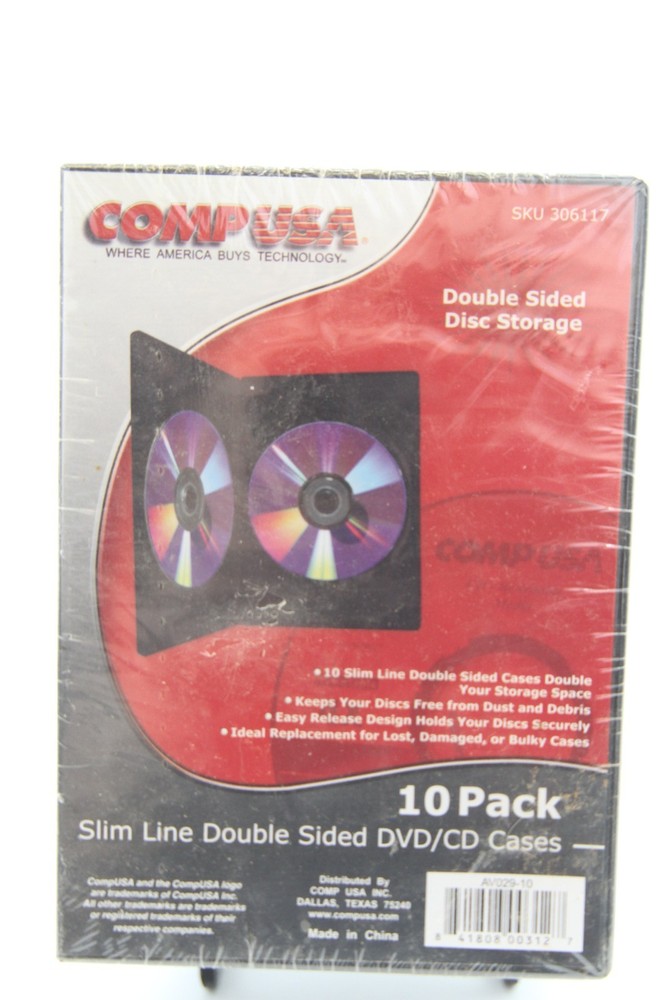 Comp USA Double Sided DVD/CD Storage Case