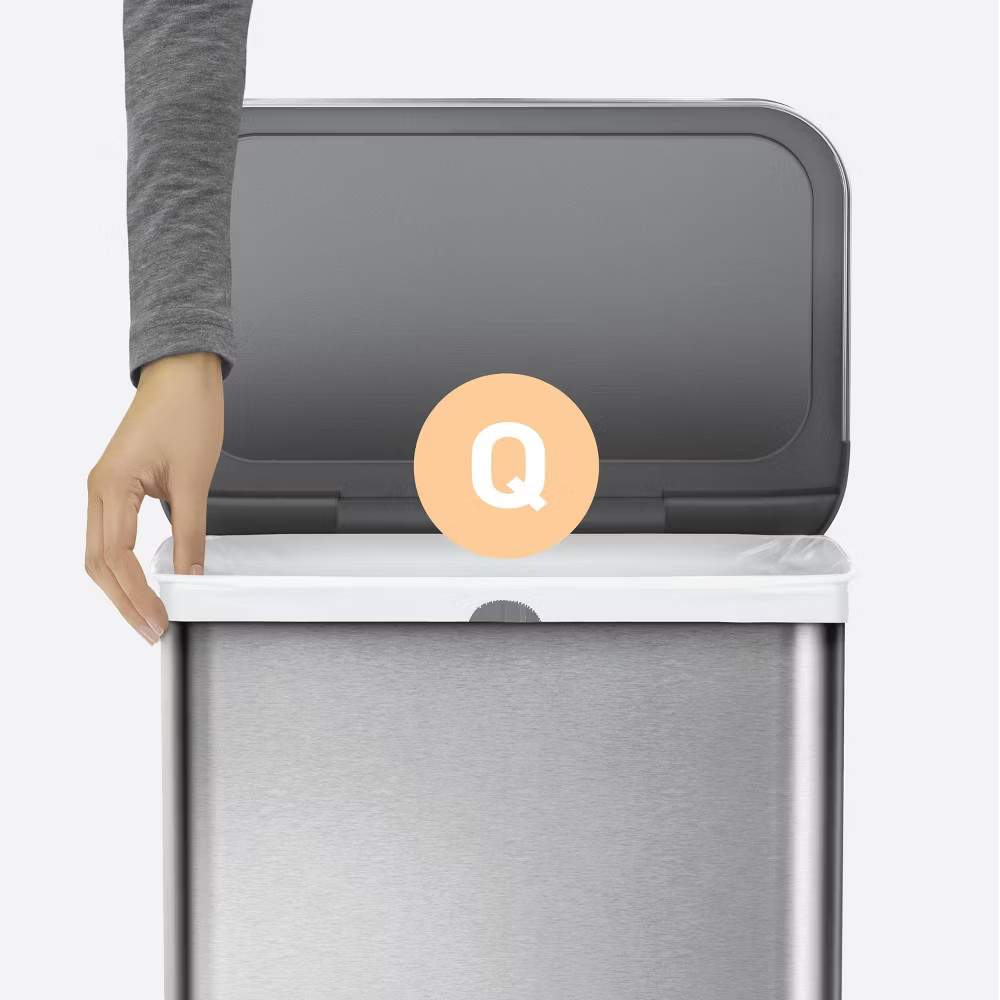 simplehuman Motion-Sensor Trash Can Touchless Operation 58L Voice Motion Sensor