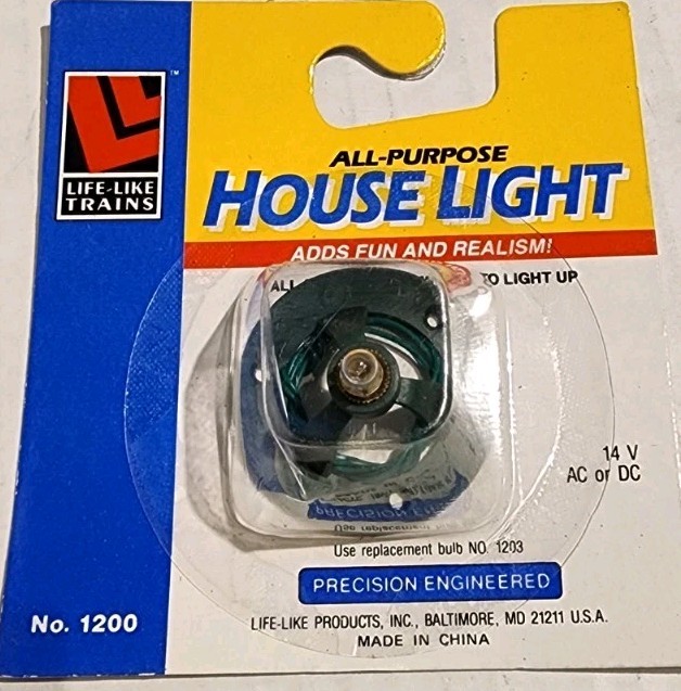 Life Like  HO Scale House Light #1200