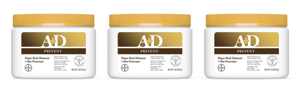 BL A+D Original Ointment 1 Lb Tub --THREE PACK