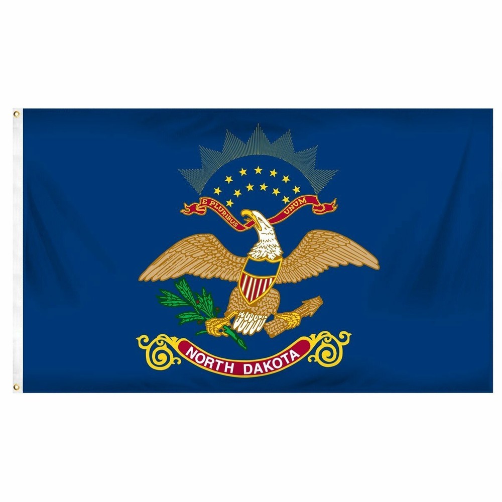 North Dakota  3' x 5' Indoor Polyester Flag