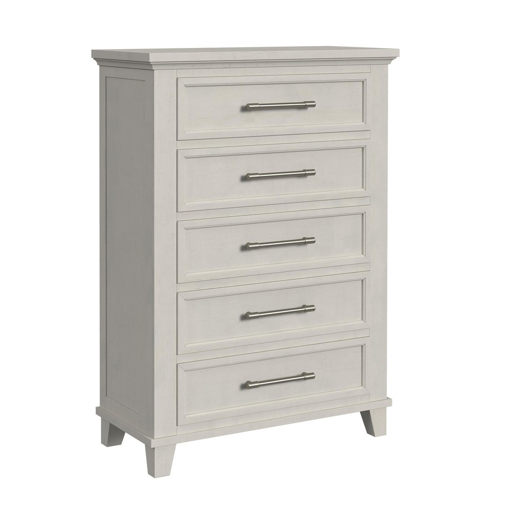 Henrik King Panel 5PC Bedroom Set in Ivory