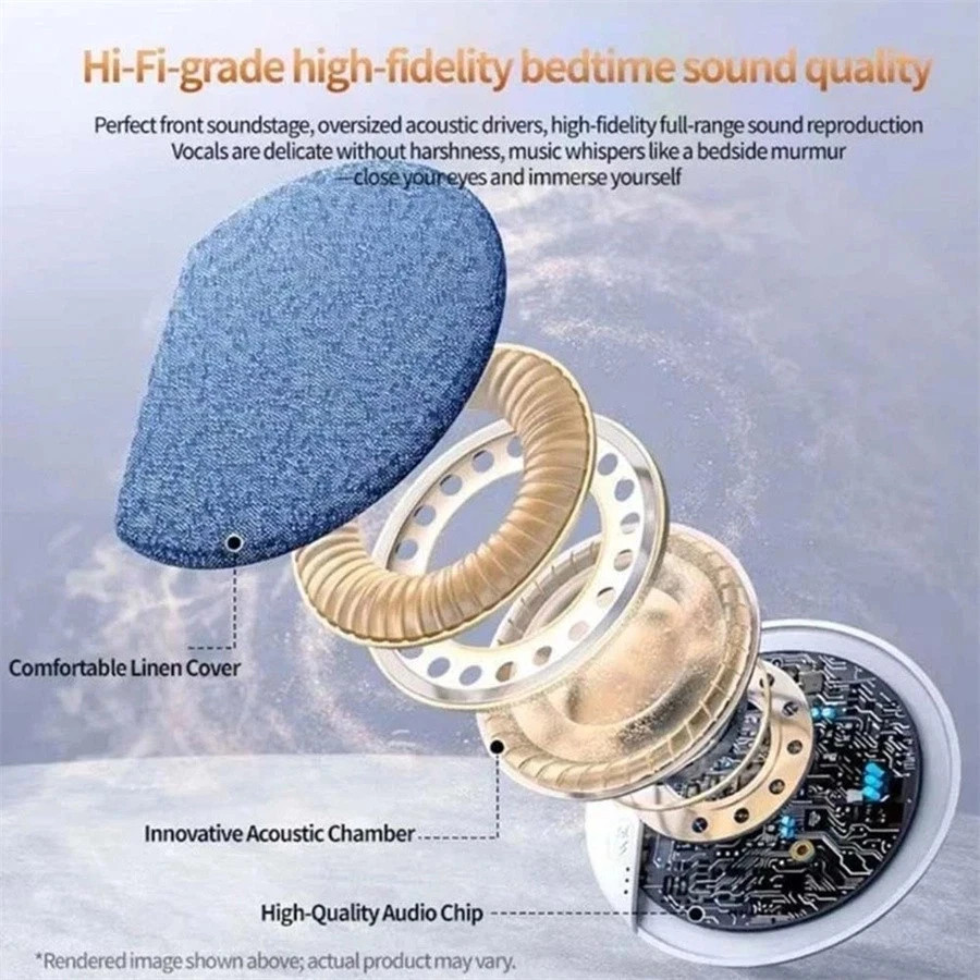Under Pillow Speaker For Sleeping Bone Conduction Speaker With White Noise Timer
