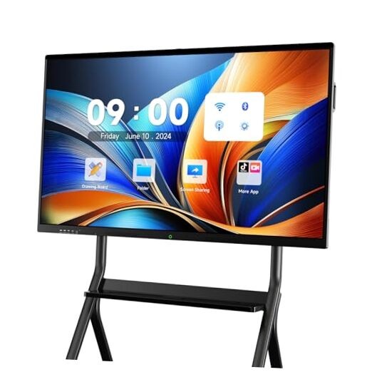 65'' Smart Board,Electronic Interactive White Board with 4K Touchscreen