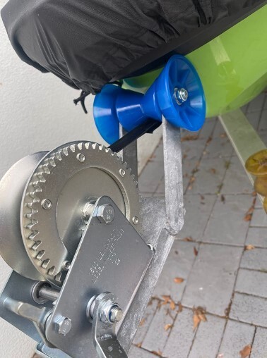 JFATXTT 3" Boat Trailer Roller Bow Stop with 1/2" Shaft Bow Stop for Boat Train