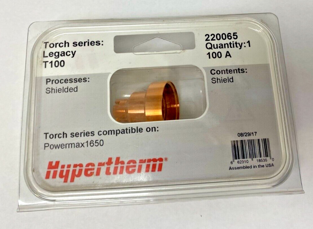 Hypertherm 220065 Shield Hand Torch Powermax1650 100 Amp