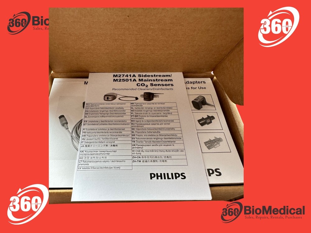 PHILIPS M2501A Mainstream ETCo2 Sensor P -- New OEM In Box