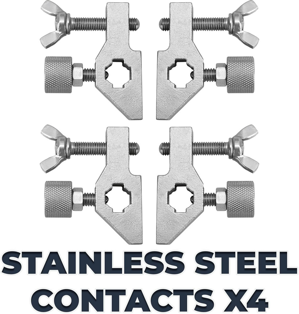 Versatile Adjustable Pipe Alignment Pliers with 48" Chain & Stainless Contacts