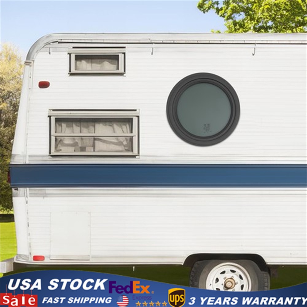 Round Fixed RV Window RV Window, RV Window with Trim Ring