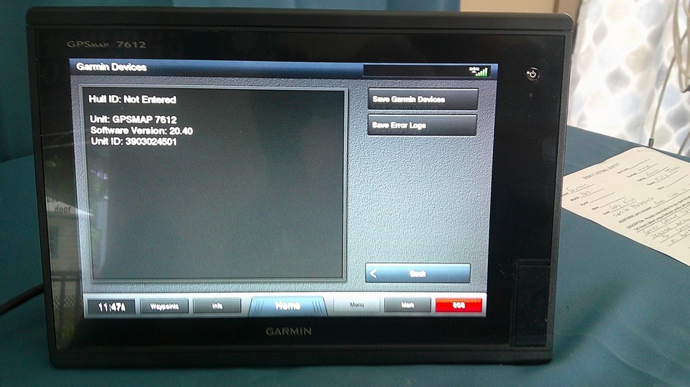 Garmin GPSMAP 7612 chart plotter