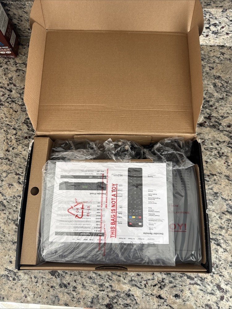 New/Unused Next Generation AFN DVR Satellite TV Decoder & DVR AFN7500HD. Boxed