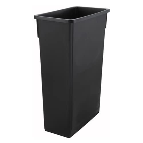 Value Space Saver Waste Container, Black