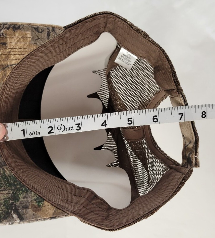 REALTREE Adjustable Cap Camouflage Mesh Back Hook And Loop Hat Hunting Camo