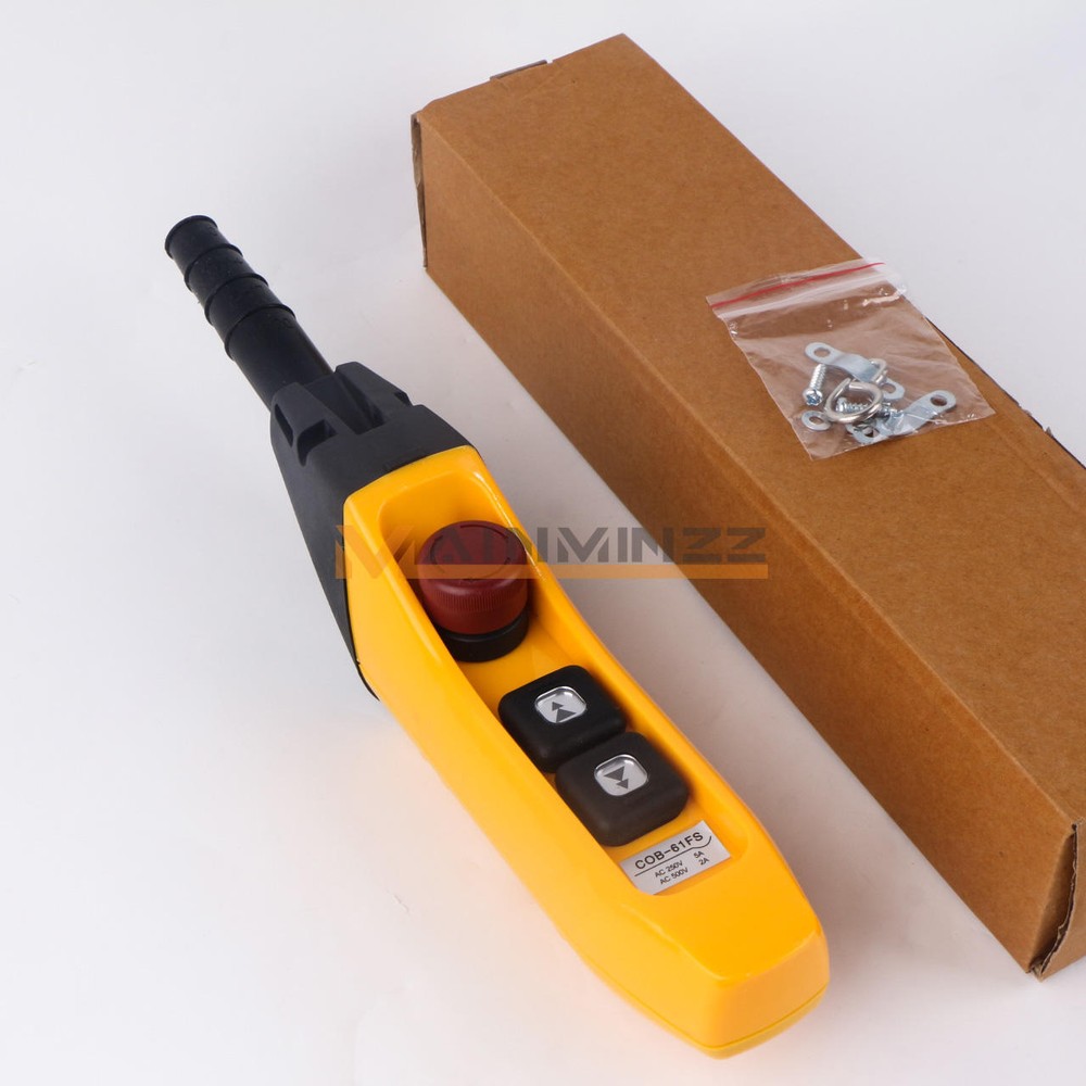1PCS COB Crane Hoist Control Button switch double speed COB-61FS