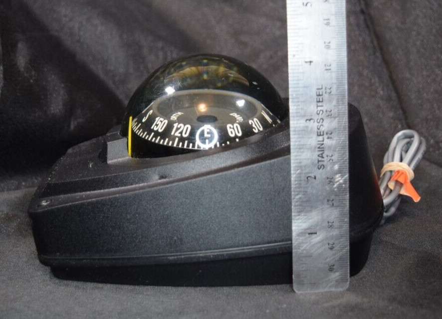 Danforth Freedom Maritime Marine Compass Surface Mount 12v Red Light Functions