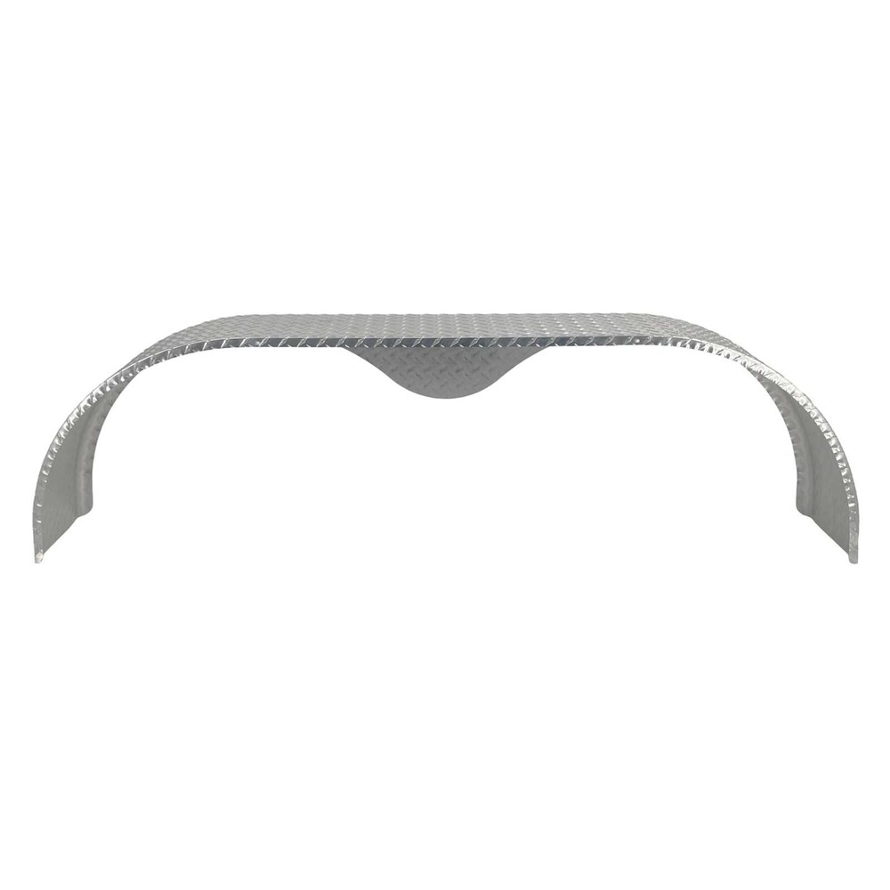 (Qty 2) Tandem Axle Diamond Plate Trailer Fender Teardrop 10" x 66" x 18"
