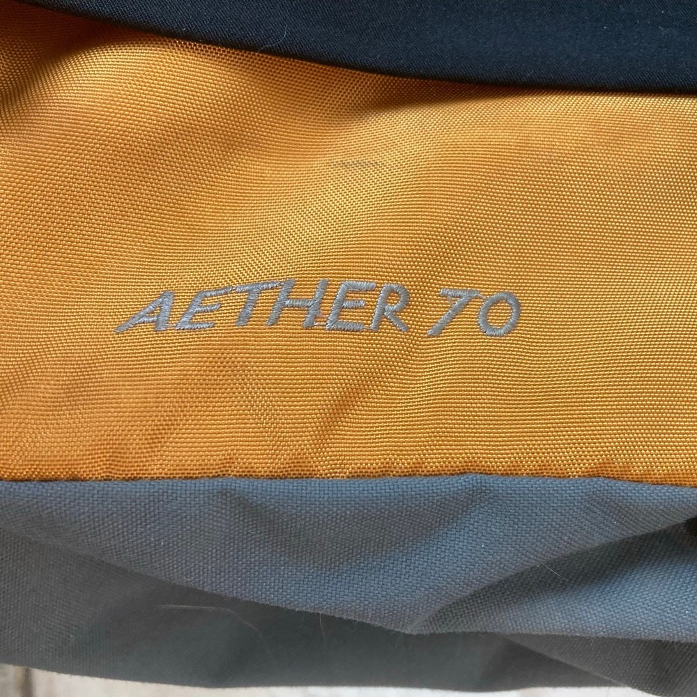 Osprey Aether 70 Hiking Pack Orange Gray M Backpacking Outdoors Trek - MODIFIED