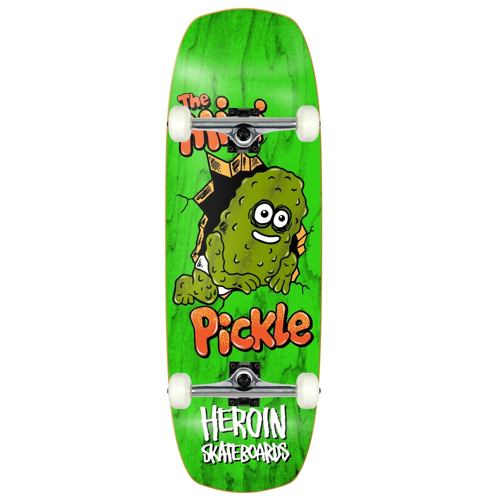 Heroin Skateboard Assembly Mini Pickle (Assorted) 9.5" x 29.5" Complete