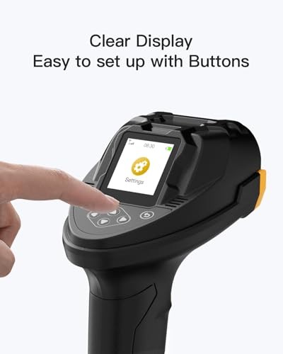 Bluetooth Barcode Scanner, 2D 1D Wireless Handheld Scanner, QR Code Scanner,
