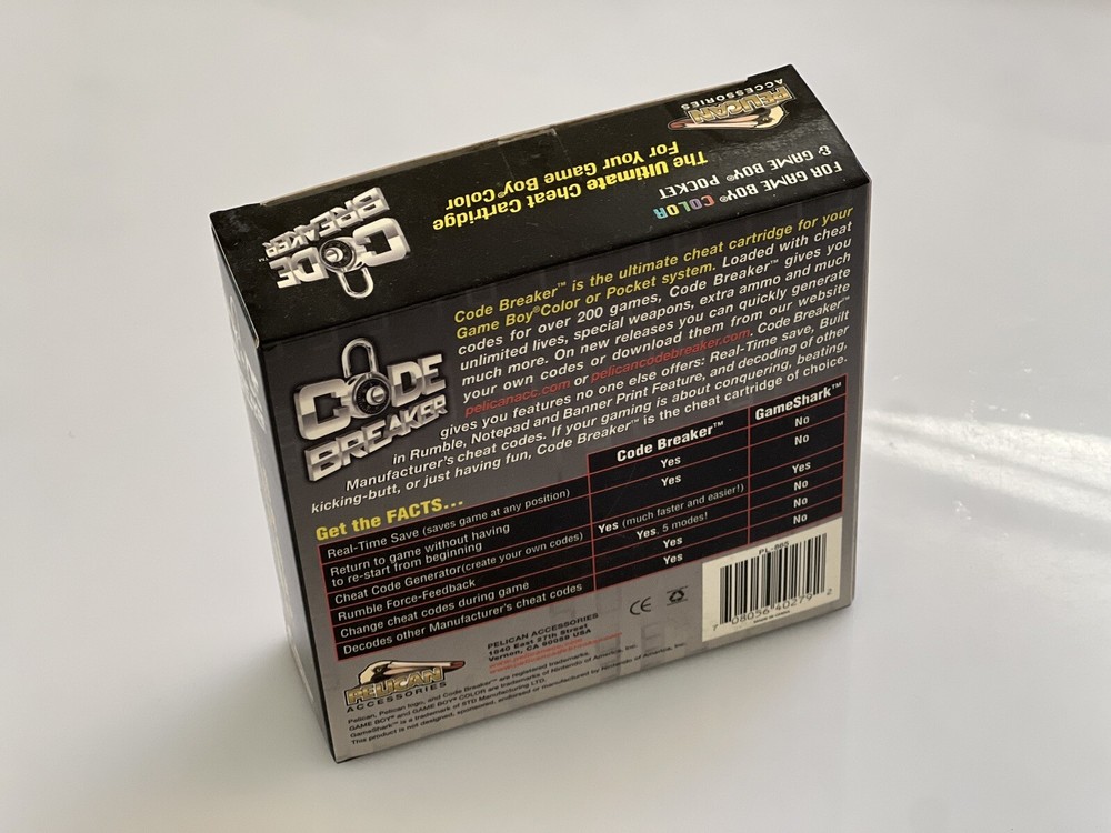 Code Breaker Cheat Code Cartridge for Nintendo Game Boy Color & Pocket - Pelican