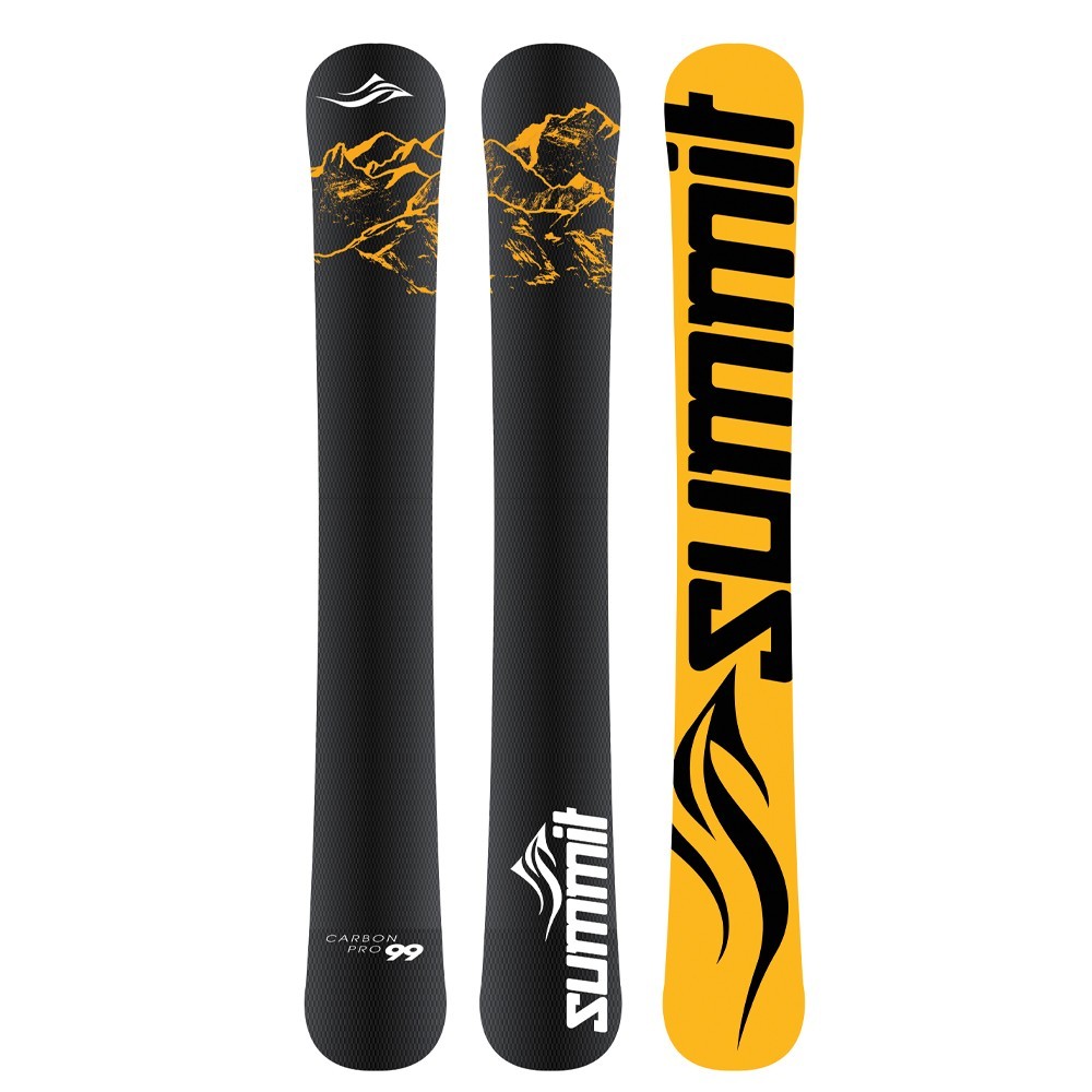 Summit Carbon Pro 99cm Skiboards Snowblades + Technine Snowboard Bindings/Riser