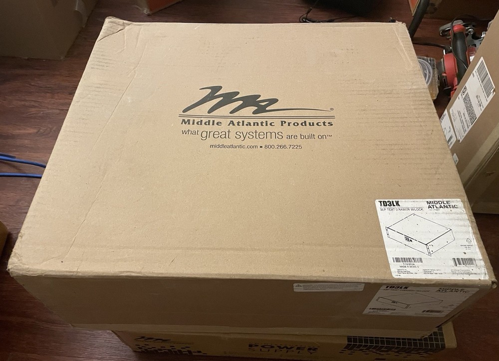 MIDDLE ATLANTIC D3 3U Rackmount Storage Drawer