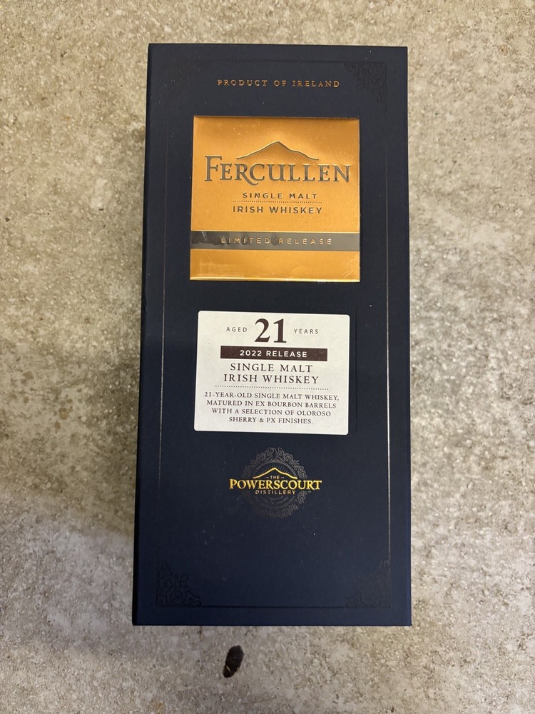 Fercullen 21yrs Irish Whisky Rare - Empty Box