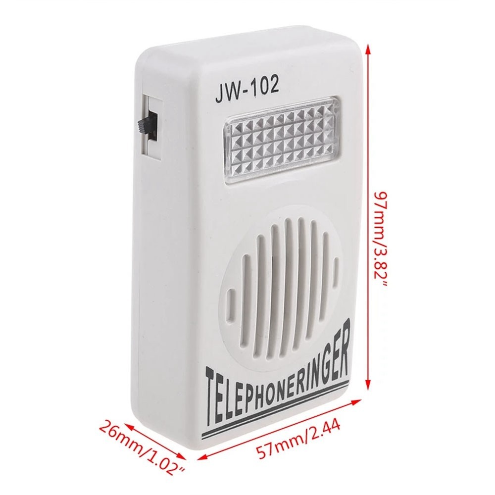 Telephone Ringer Phone Amplifier Wall Speaker Strobe Light Flasher Bell4768