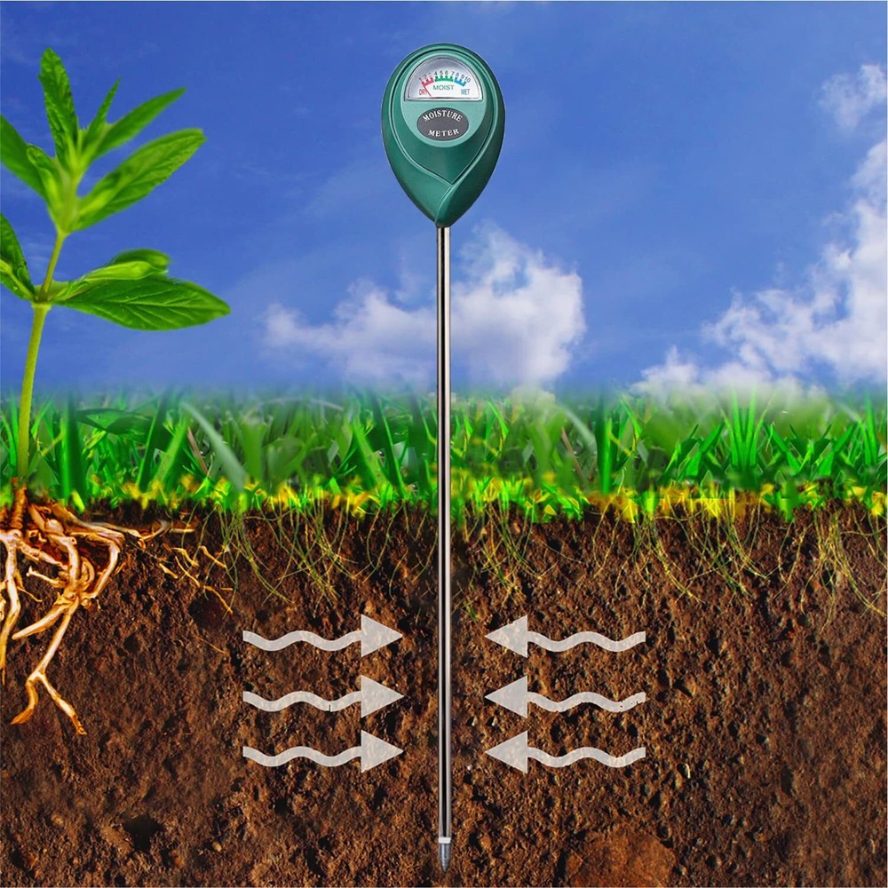 Long Probe Deep Use Soil Moisture Meter Water Monitor Indicator Sensor