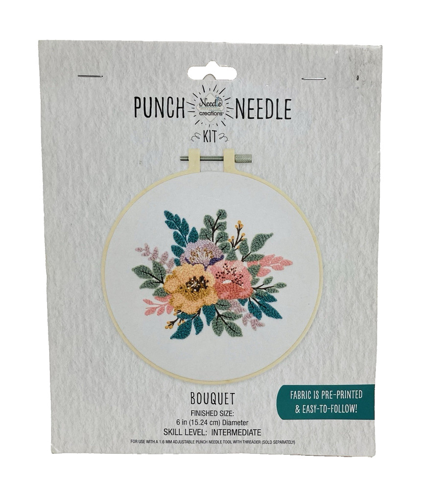 Needle Creations “Bouquet” Punch Needle Kit ~Intermediate~  Finished Size: 6"