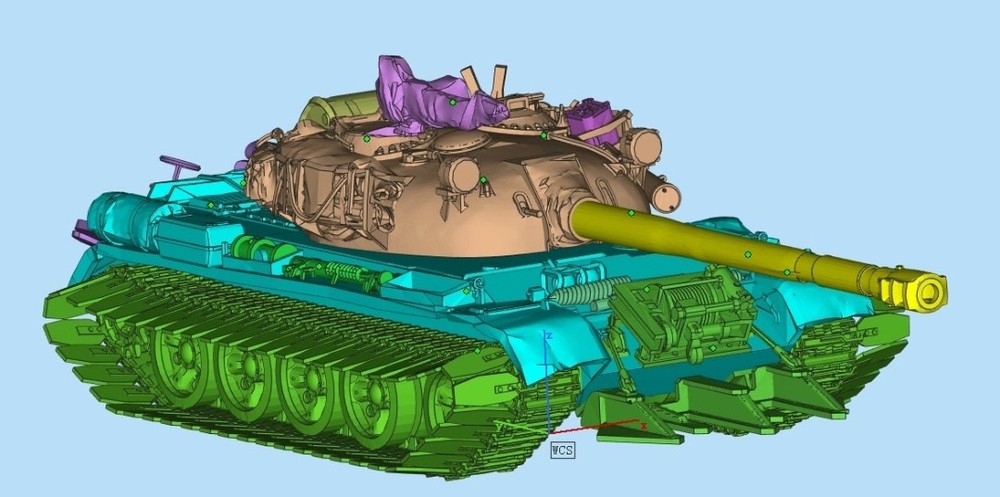 3D Printed 1/72 China's 121 Medium tank Unpainted