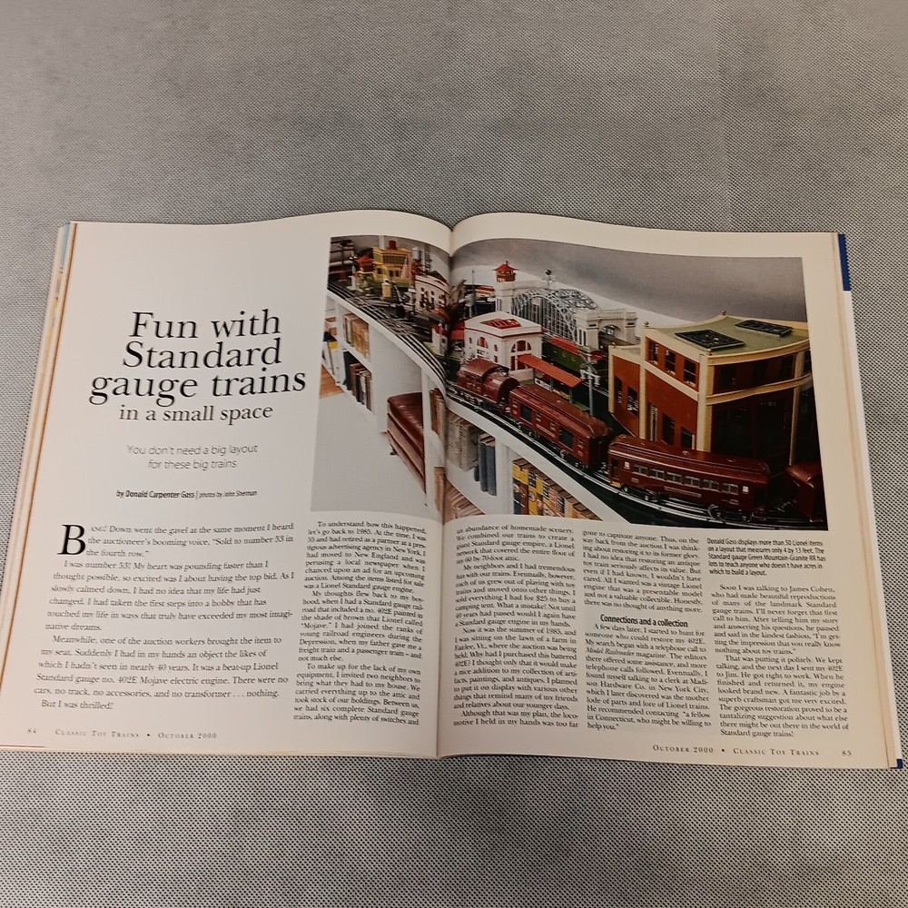 Classic Toy Trains Magazine October 2000