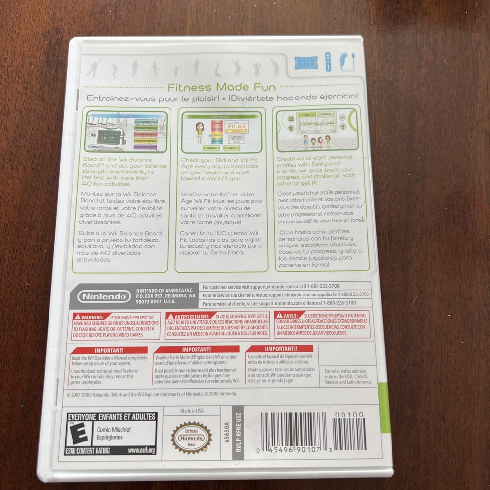 Wii Fit (Nintendo Wii, 2008) Complete Tested