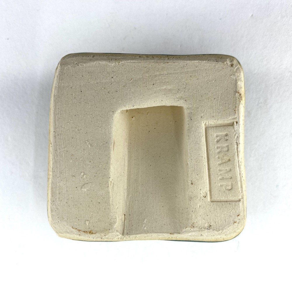 New Leaf 2x2" Ceramic Art Tile by Gretchen Kramp