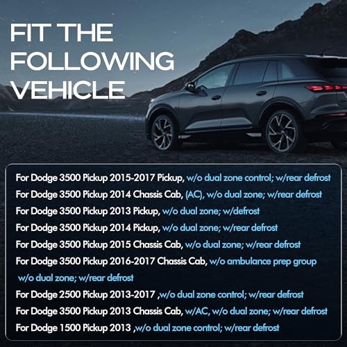 Front Climate Control Module A/C Heater Air Conditioning Panel Unit for Dodge