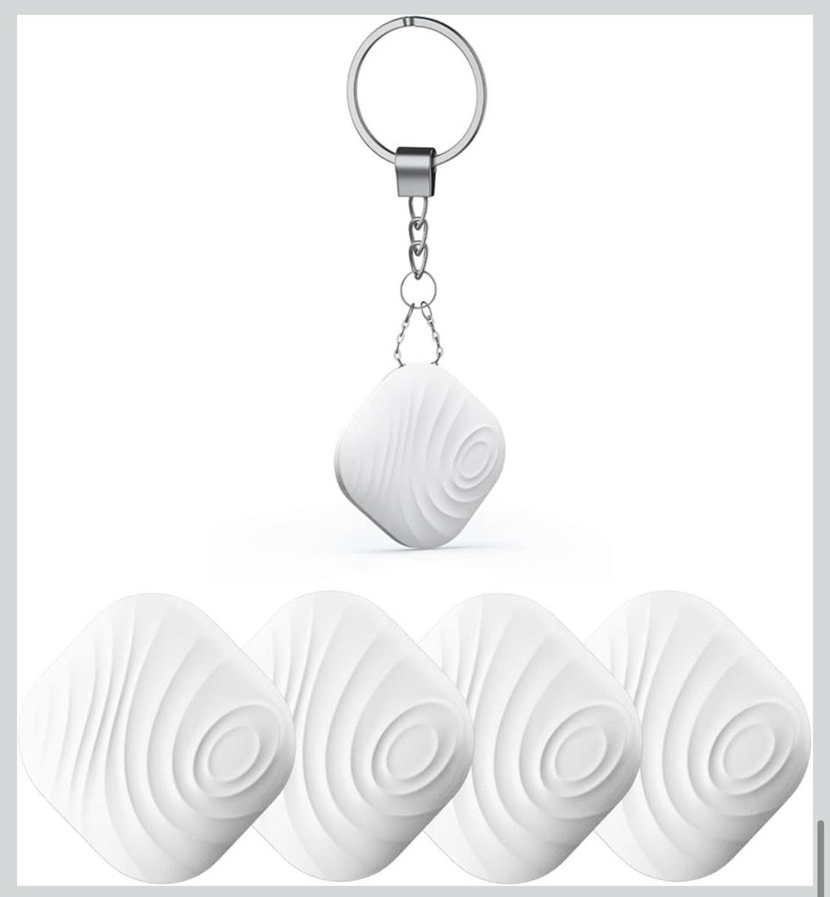 Nutale Findthing Key Finder 4-Pack Bluetooth Tracker for Keys, Wallets - White