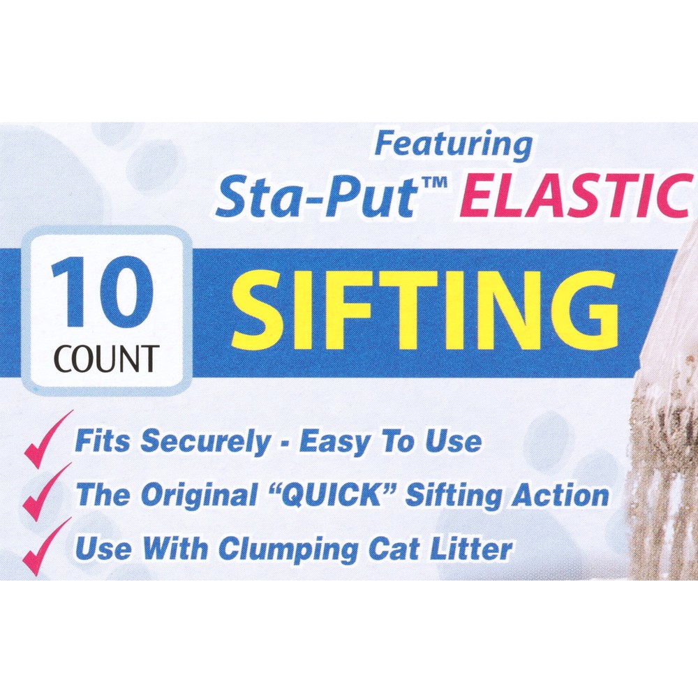 (3 pack) Alfa Pet Sifting Elastic Cat Pan Liners