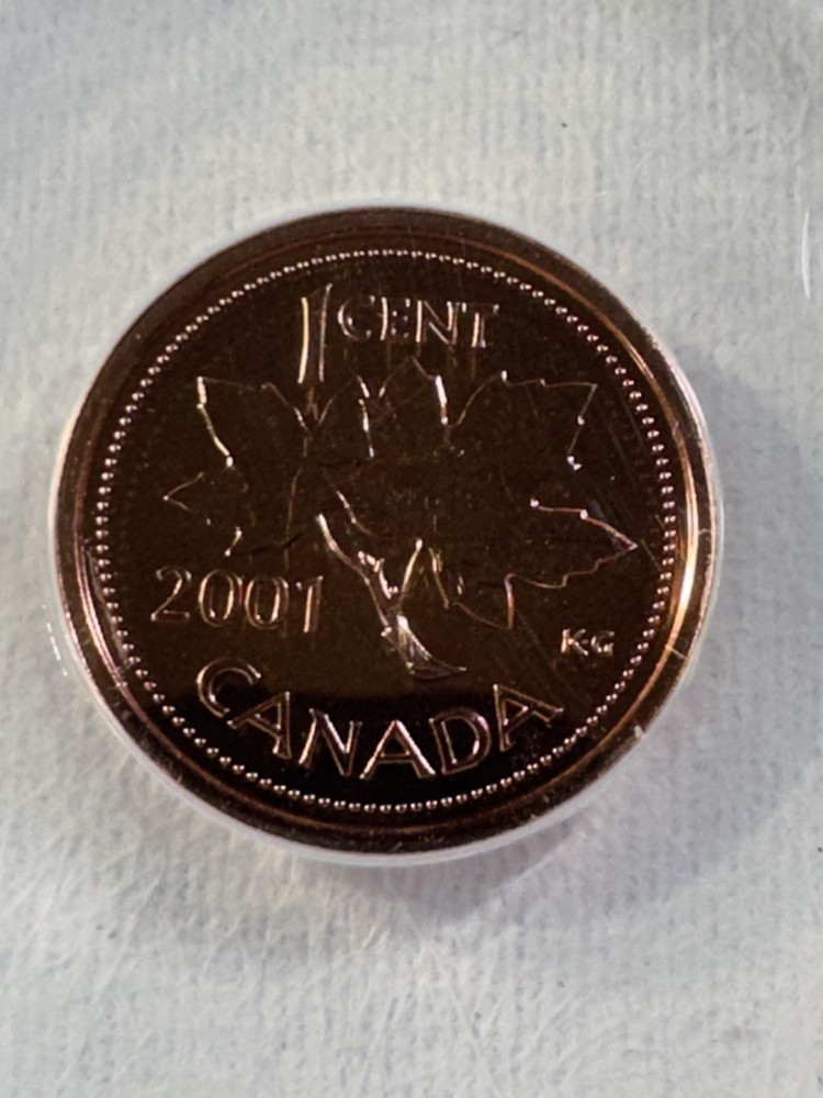 2001-P Canada 1 Cent Graded MS 67 RD by ANACS