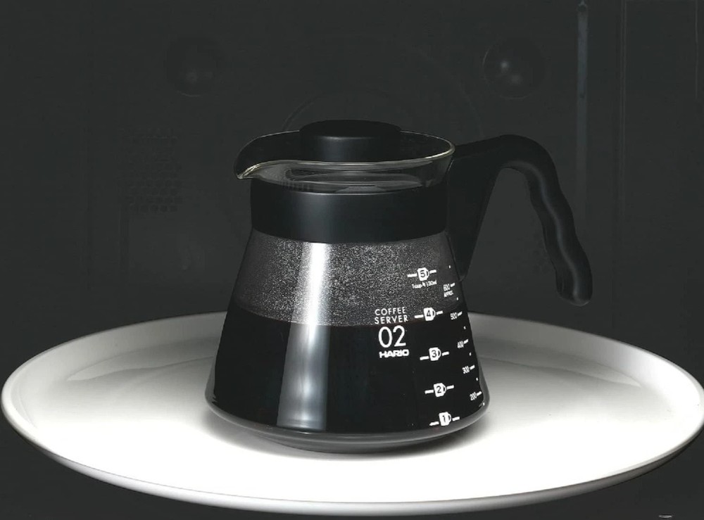 V60 Glass Coffee Server 700ml Black