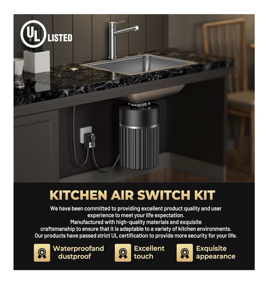 Garbage Disposal Air Switch Kit