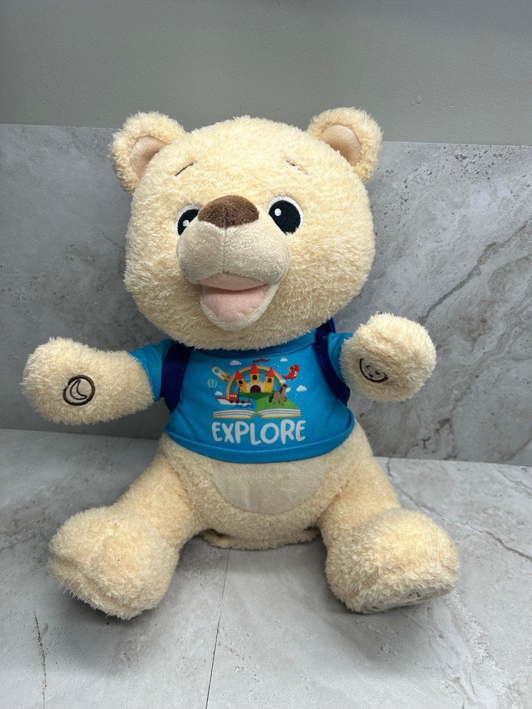 Spark Create Imagine Interactive Learning Plush Bear for Child 8 Books Tested
