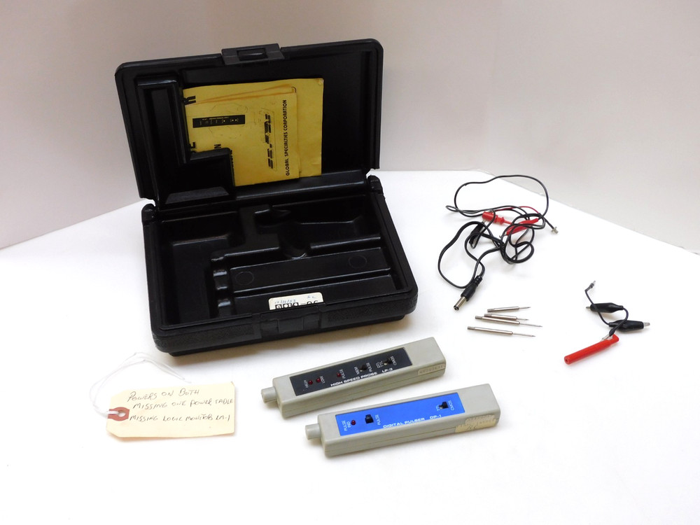 GLOBAL LOGICAL ANALYSIS TEST KIT LTC-2 MISSING POWER CABLE & LOGIC MODULE