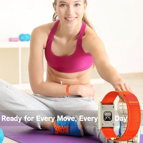 Nylon Straps Compatible with Polar Loop Bands Replacement, Small Orange