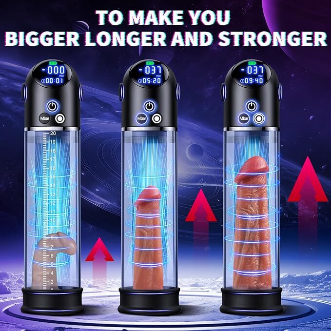 Automatic Extender Men Powerful Suction Penis Vacuum Pump Extension Enlargement