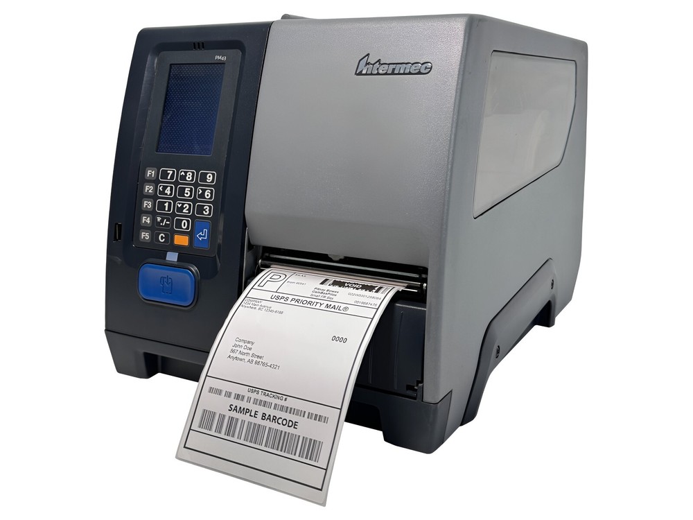 TESTED Intermec PM43 Industrial Thermal Transfer Barcode Printer USB Ethernet